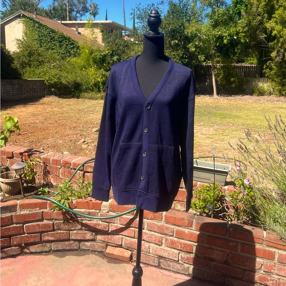 Levi’s men’s cardigan, small, blue.